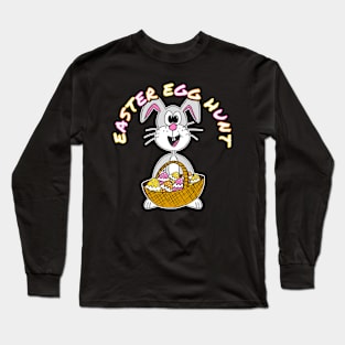 Easter Egg Hunt Bunny Eggs Long Sleeve T-Shirt